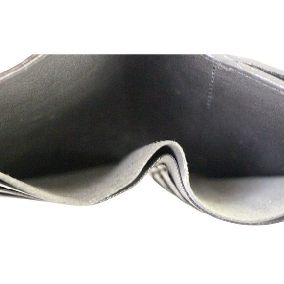 4.5"x4" VTG MICHAEL GREEN SCANDIABAG BLACK GENUINE LEATHER ID CARD BILL WALLET - Picture 6 of 6